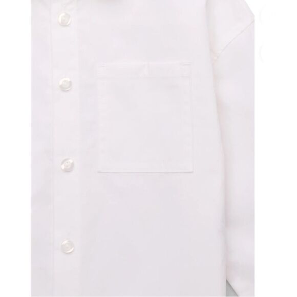 Little Girls Cotton Button-Down Shirts with Long Sleeves 2-Pack Size S/6X - Picture 5 of 8